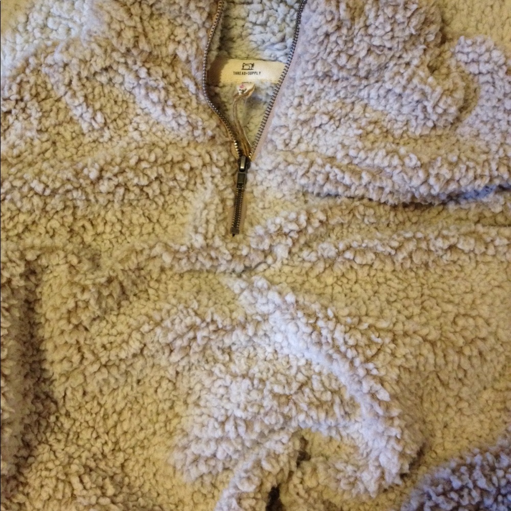 fleeced pullover